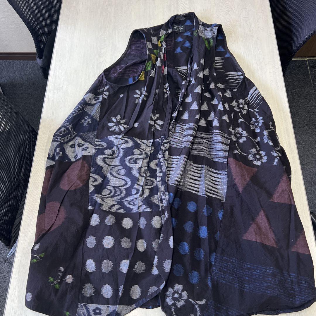 Giemon, Giuemon, Kurume Kasuri Long Vest