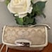 COACH Kristin Signature Sateen Flap Crossbody - Cream/Lt. Khaki /White
