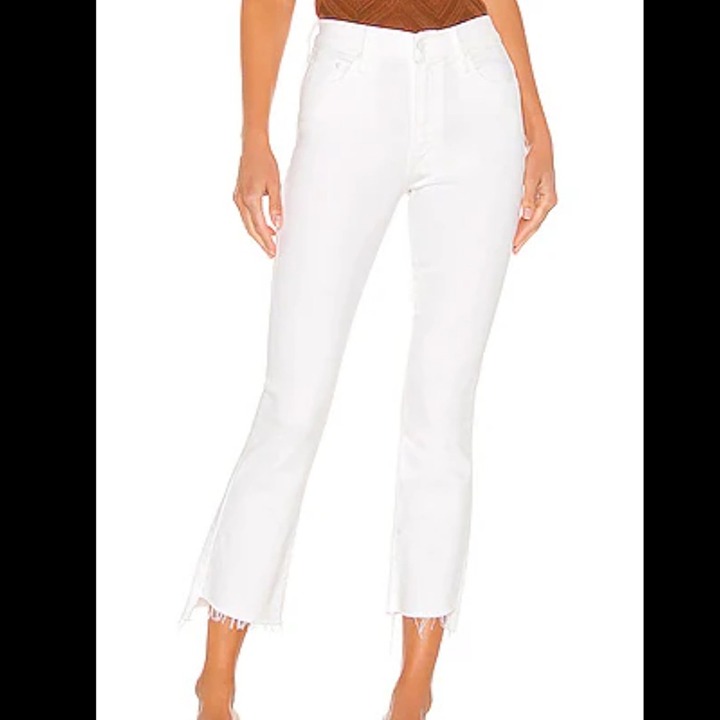 MOTHER The Stunner Two Step Fray in Glass Slipper Size 27