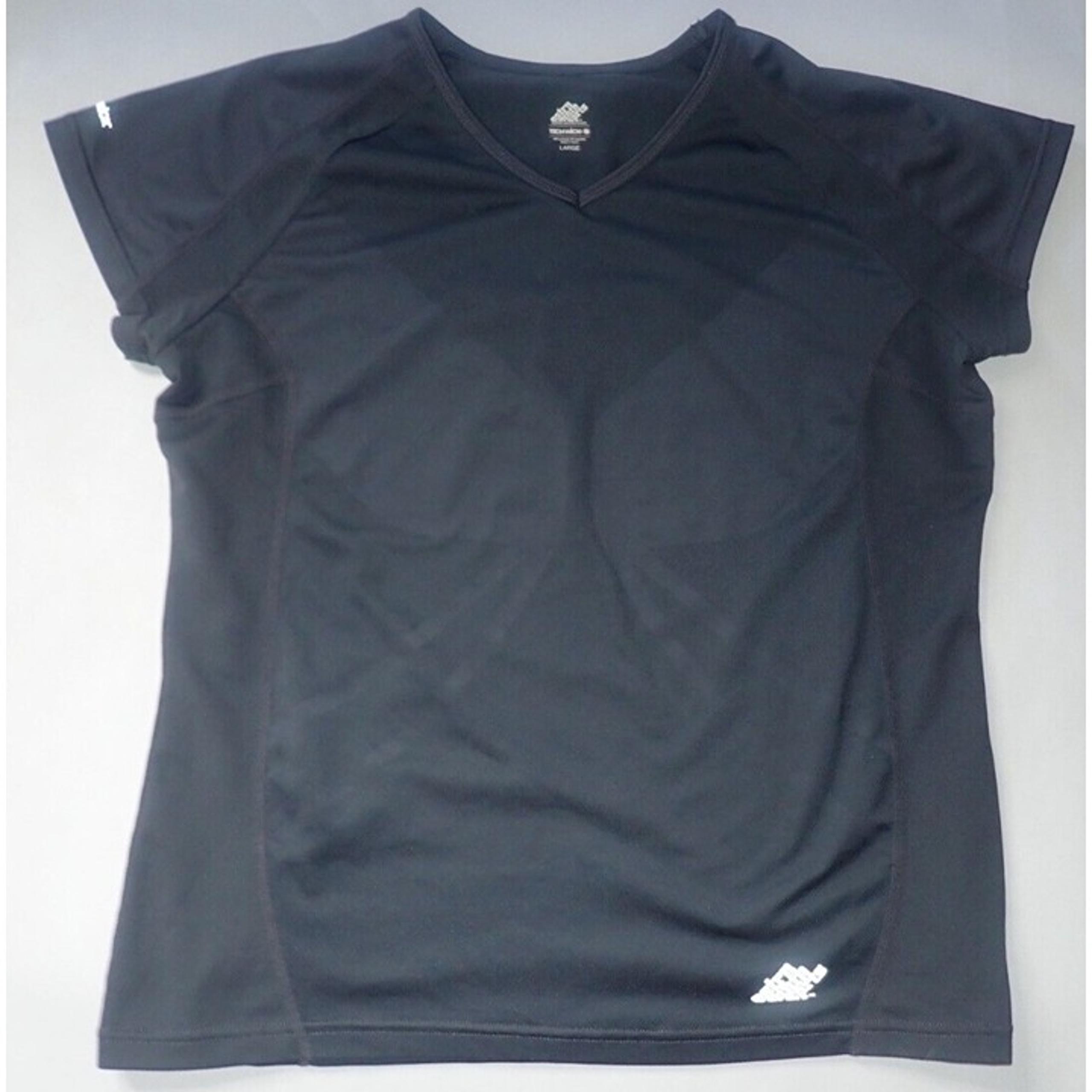 Eastern Mountain Sports Tech Wick Short Sleeve T shirt Women L Gray Wicking Hike