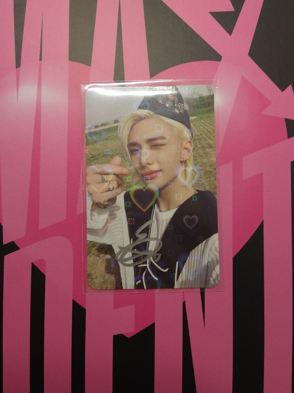SIGNED Hyunjin Maxident Photocard