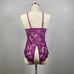 Magenta Bow Teddy Bodysuit Lingerie