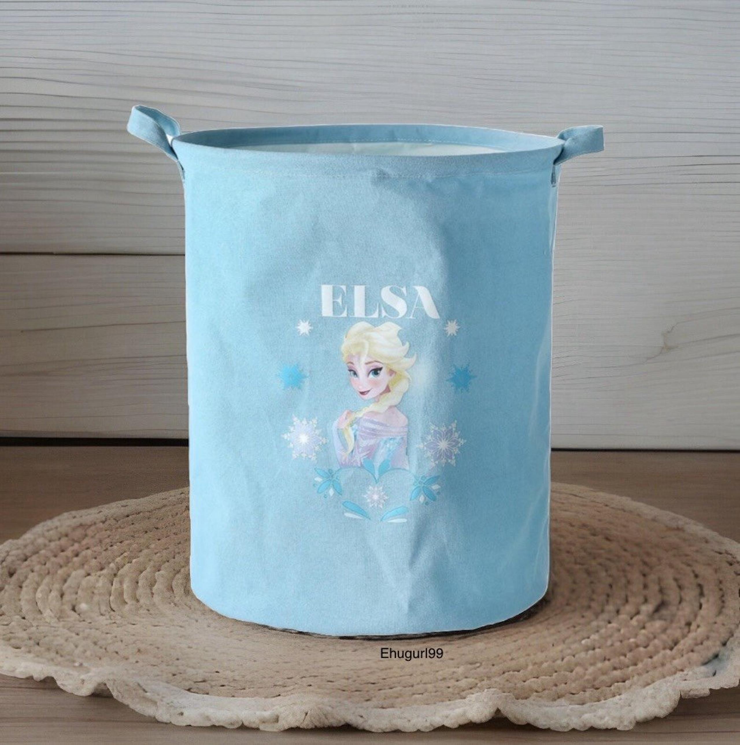 Frozen Elsa Fabric Storage Bucket 33cmx33cnx40cm