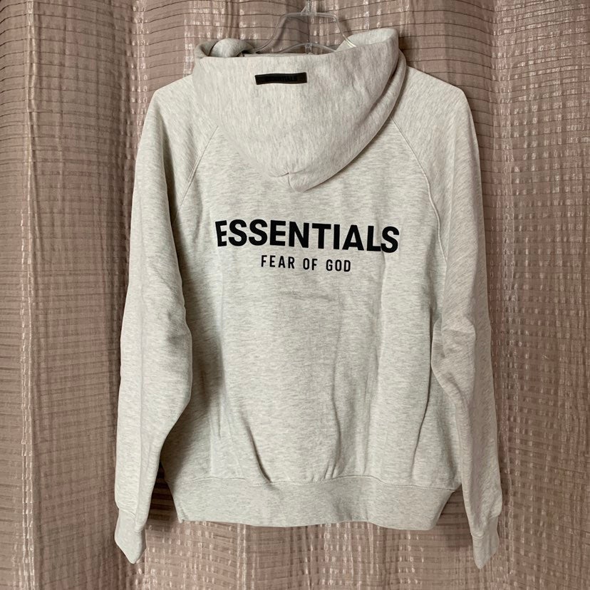 Fear of God Essentials Hoodie Heather Grey Medium SS21