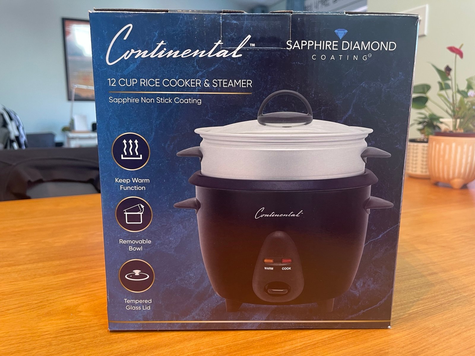 New Continental 12 Cup Rice Cooker & Steamer
