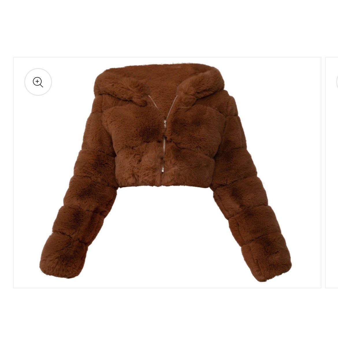 Shane Justin crop fur coat