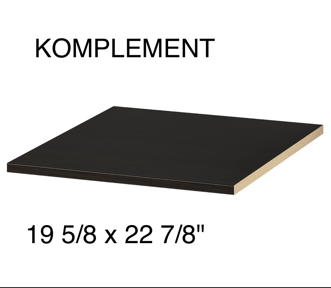 KOMPLEMENT Shelf 19 5/8 x22 7/8 black-brown 402.779.68