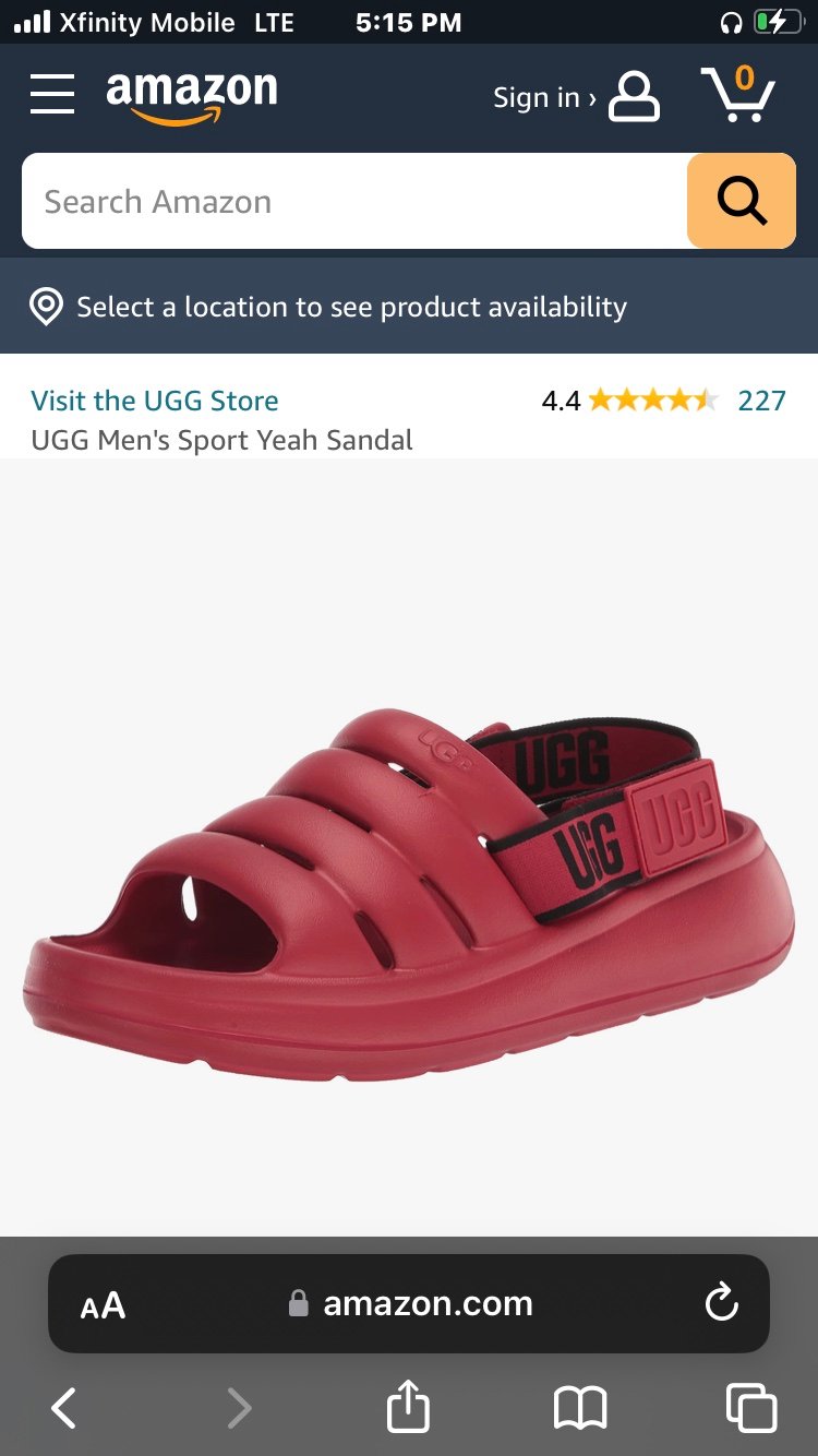 UGGS MEN YEAH SANDALS BNWT!!!