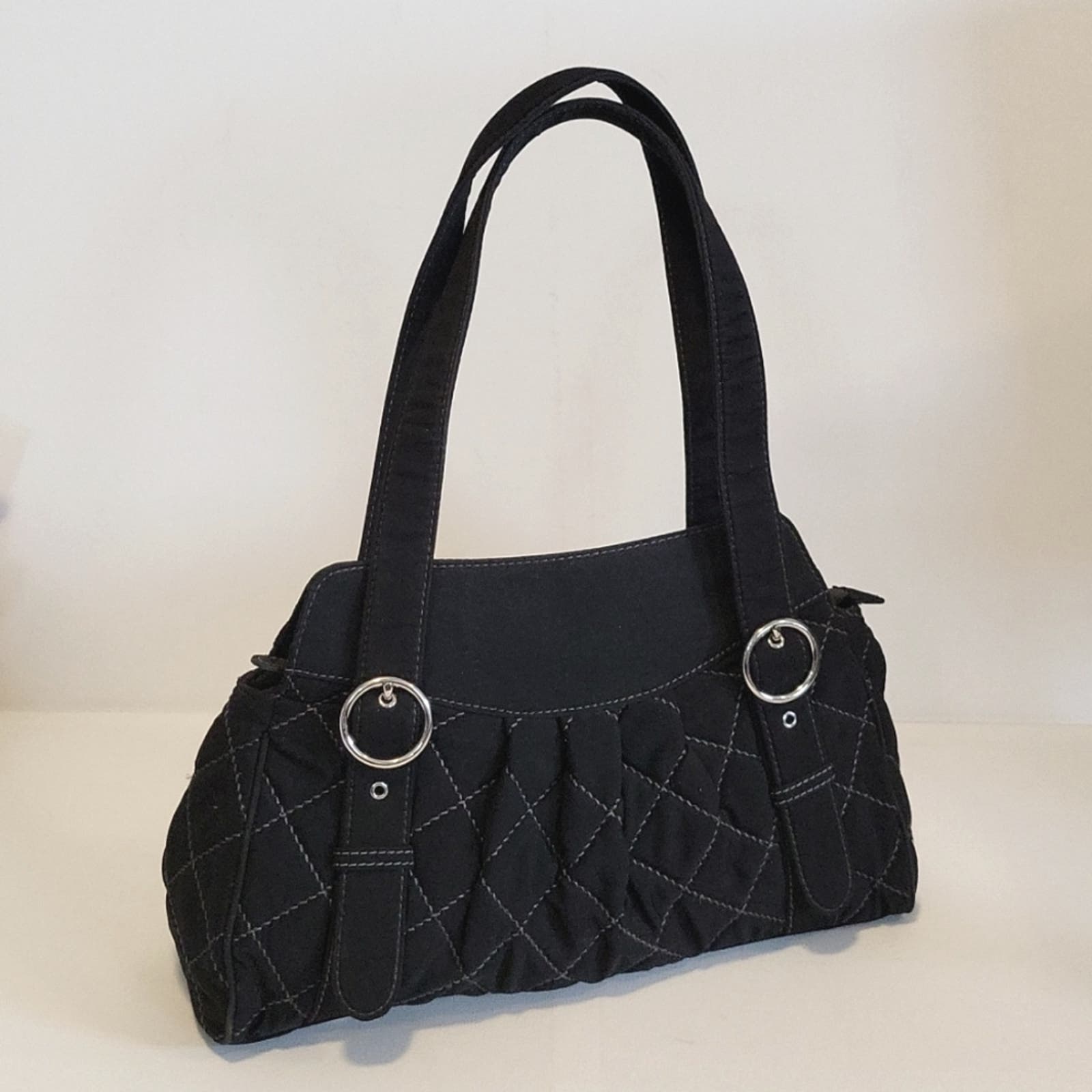 Vera Bradley black satchel handbag