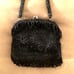 1950's Black Beaded Evening Purse