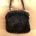 1950's Black Beaded Evening Purse