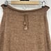 American South Side Alpaca Knit Maxi Skirt Pull On Brown Drawstring Size S