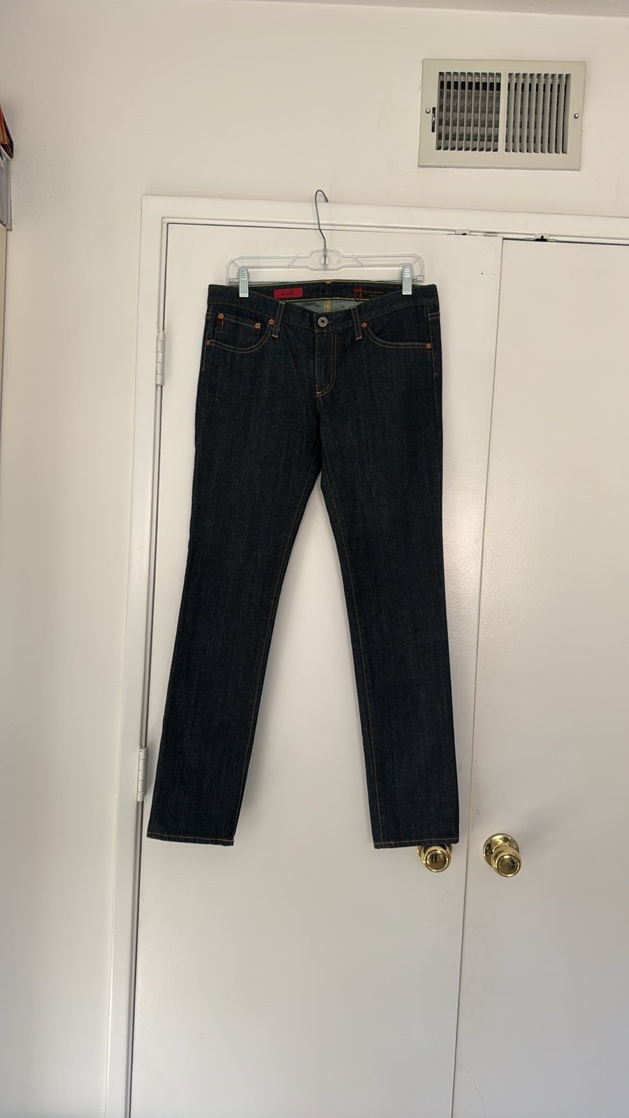ag Adriano Goldschmied “the stilt” straight leg dark wash jeans size 29R