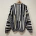 Vintage Mac Divots Gray Black & White Thick Knit Coogie Style Sz Large EUC