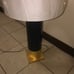2 Navy Blue and Gold Lamps