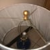 2 Navy Blue and Gold Lamps