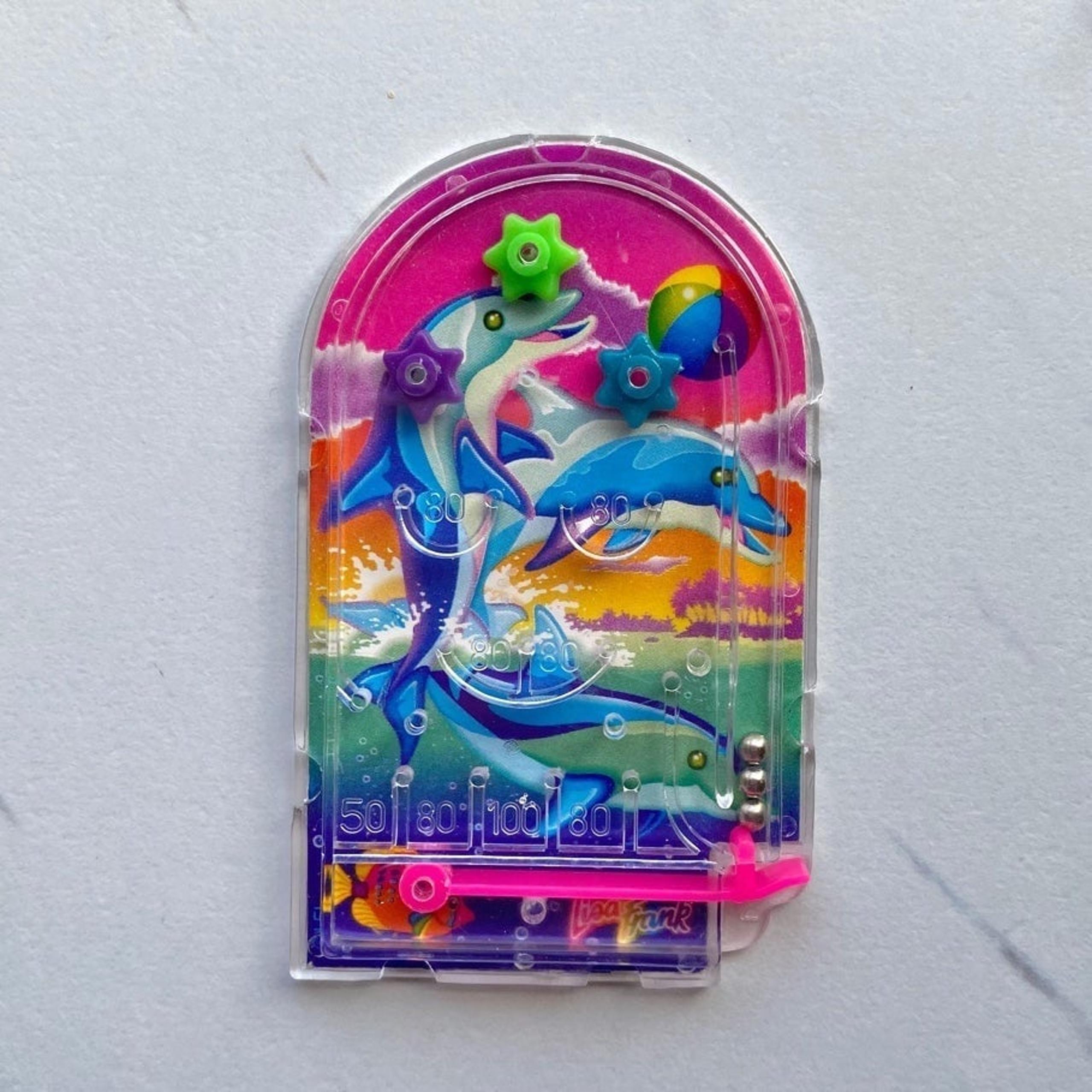 ✨VTG✨ Lisa Frank Surfing Dolphins mini pinball game