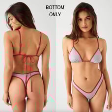 Frankies Bikinis FULL MOON MICRO Bikini Bottom {L}
