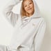VS PINK BLING HOODIE campus pullover grey gold small