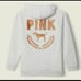 VS PINK BLING HOODIE campus pullover grey gold small