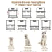 Elevated Dog Bowls Raised Bowls with 7 Heights Adjustable 6in to 18in