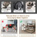 Elevated Dog Bowls Raised Bowls with 7 Heights Adjustable 6in to 18in