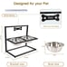 Elevated Dog Bowls Raised Bowls with 7 Heights Adjustable 6in to 18in