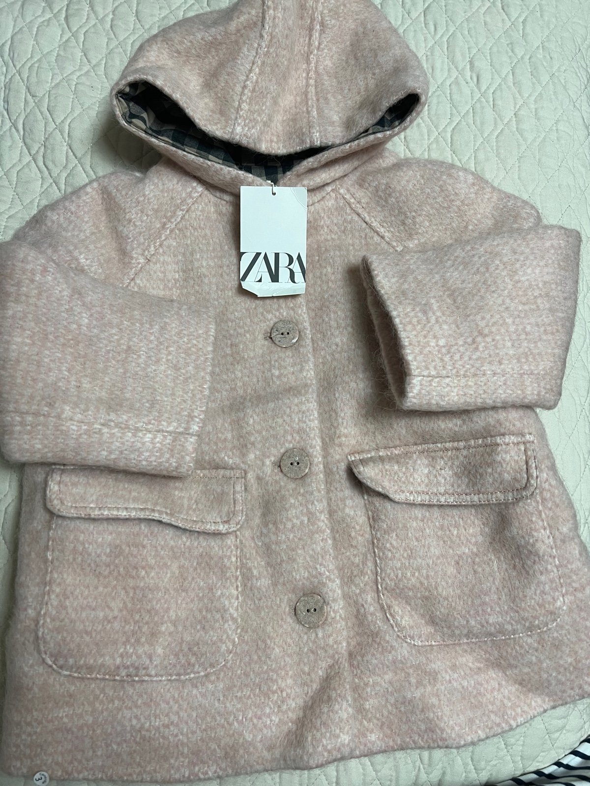 zara new coat sz 4/5 y