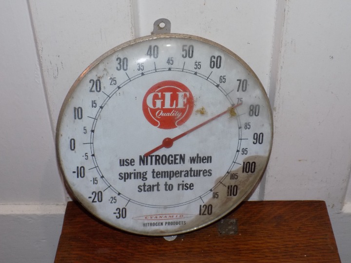 Vintage GLF Quality Nitrogen Bowed Glass Thermometer