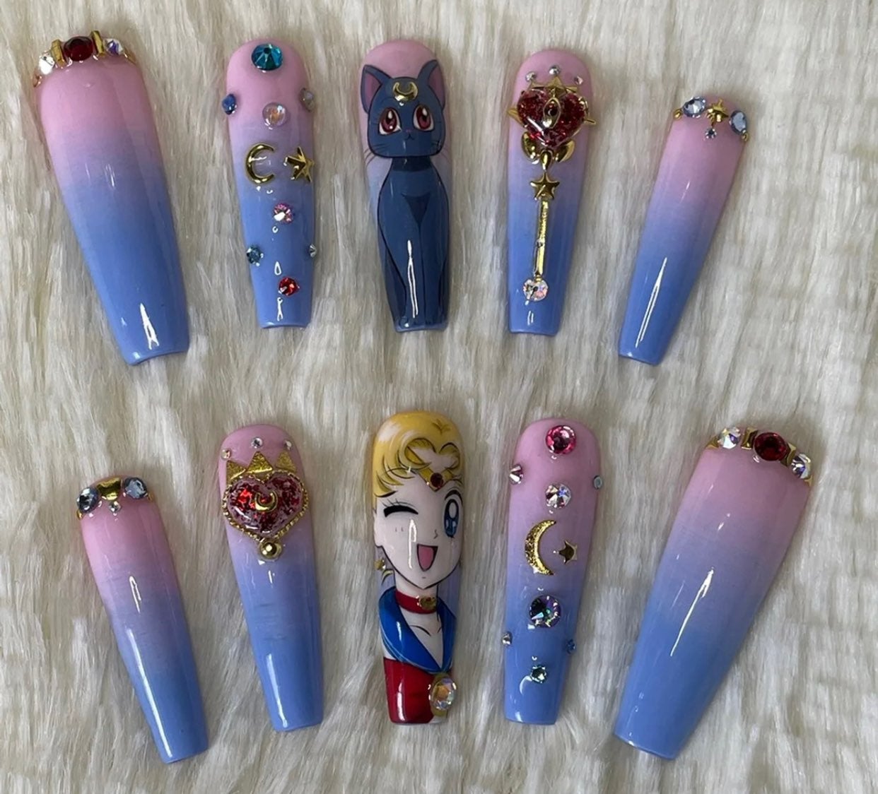 Sailor Moon Press On Nails