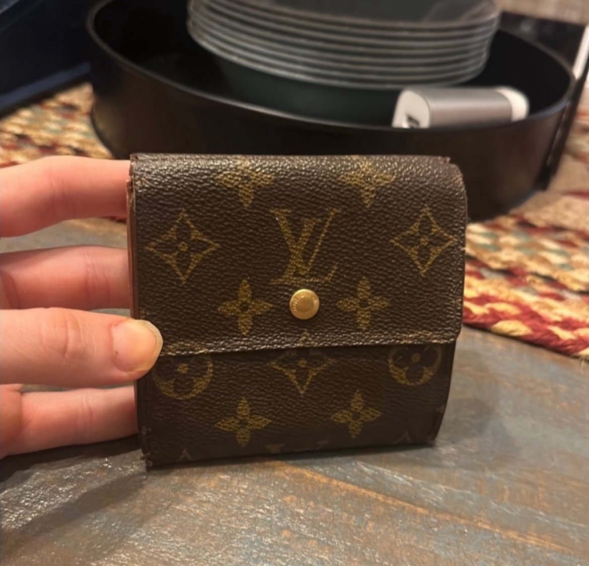 Louis Vuitton Authentic Double snap wallet