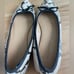 Banana Republic Snake Skin Bow Flats