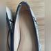 Banana Republic Snake Skin Bow Flats