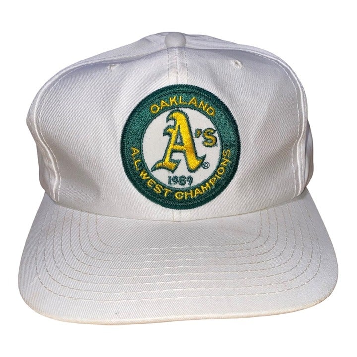 Vintage As Baseball Cap Hat White Green Yellow Sports Specialties Twill