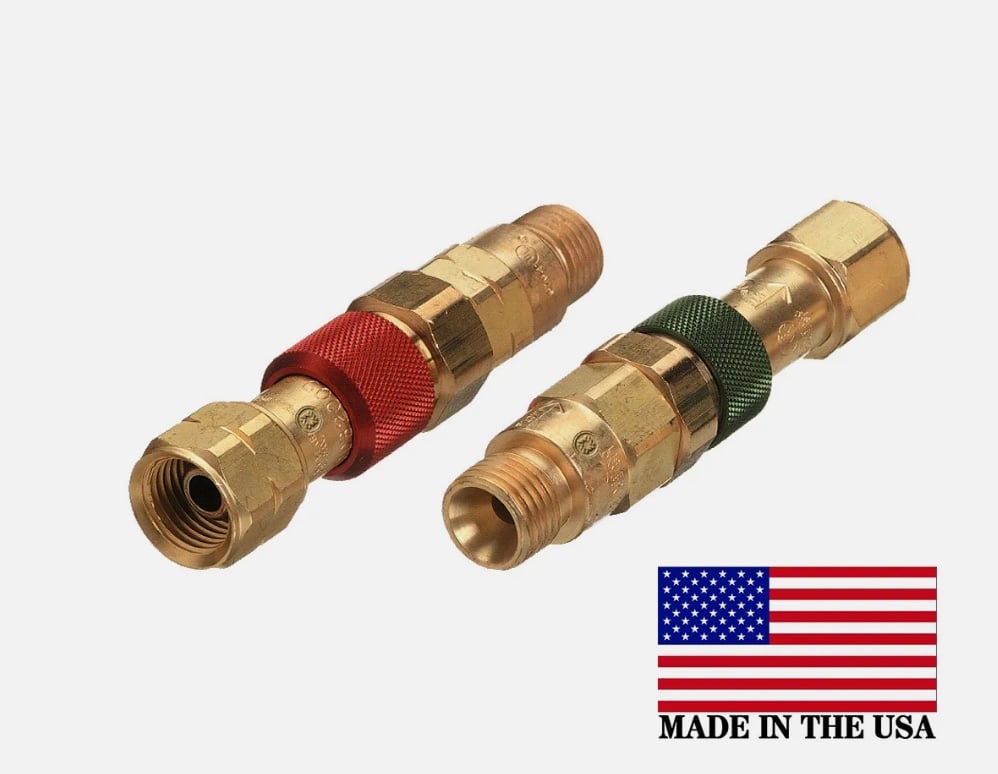 Western Torch to Hose Quick Connect/Connector Disconnect Set, QDB10