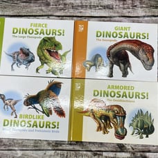 Set of 4 Dinosaur Educational Books by World Book 48 Pages Each NEW