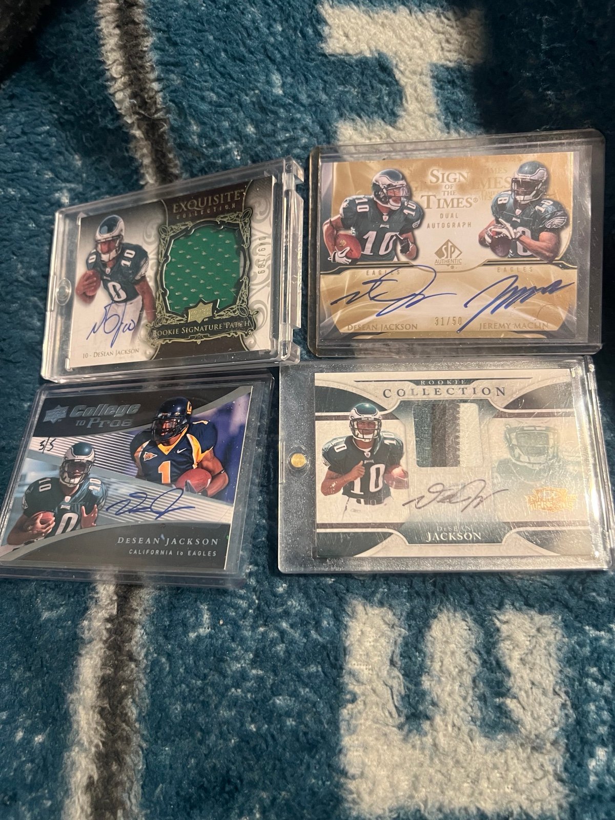 Huge Eagles WR Desean Jackson Card Lot