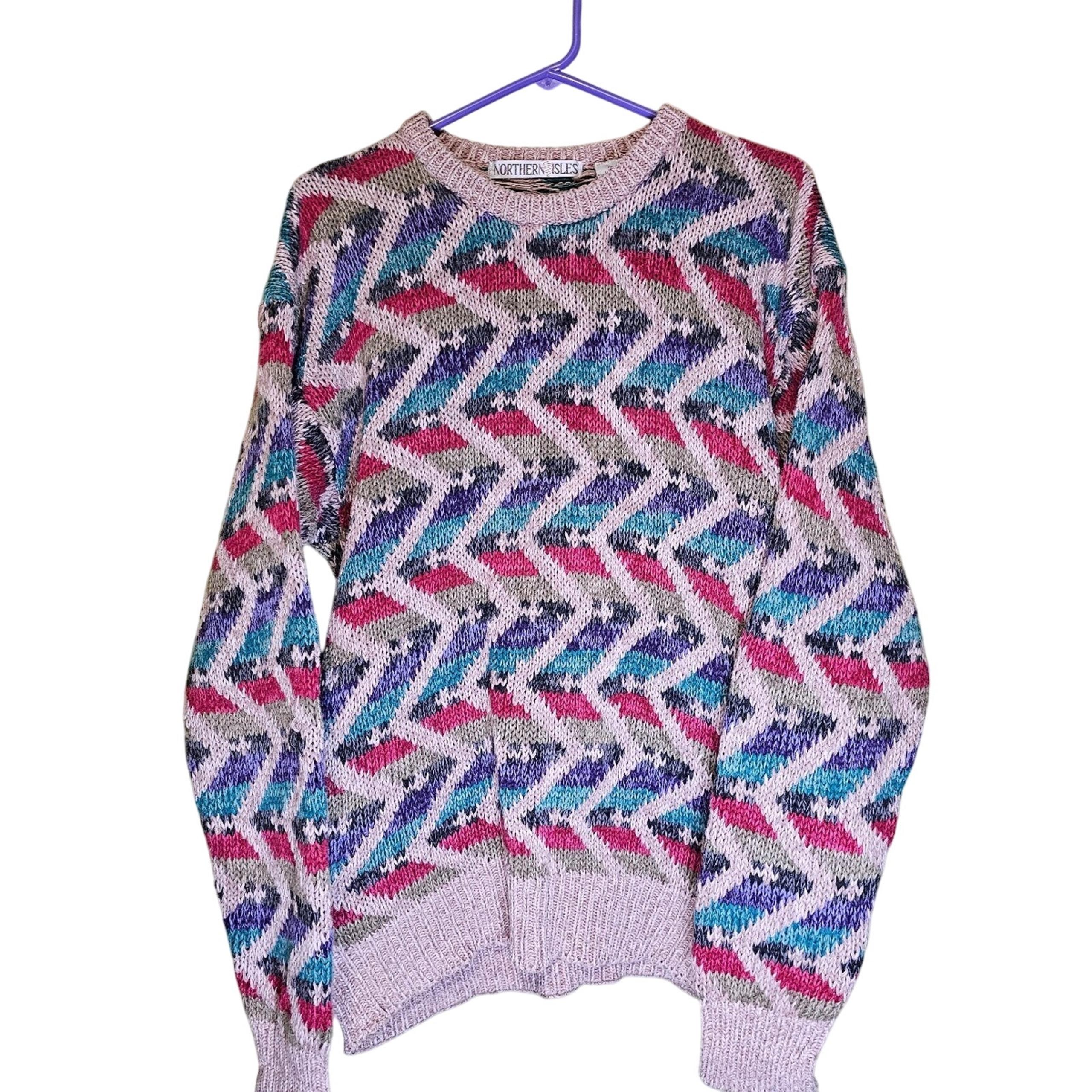 Northern Isles Heavy Chunky Sweater Vintage Women's Size Medium Oversized