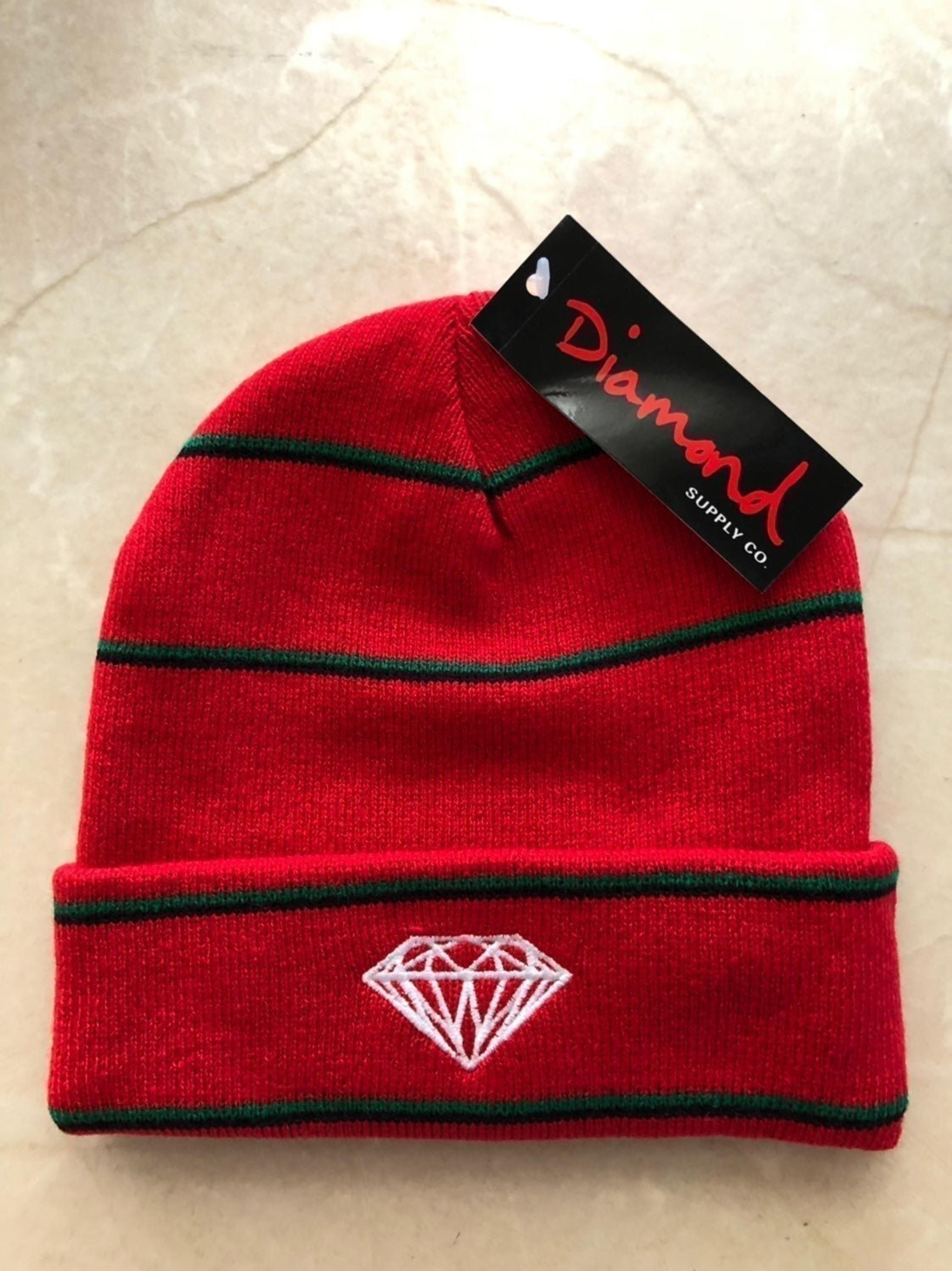 NEW Diamond Supply Co. Striped Beanie Re