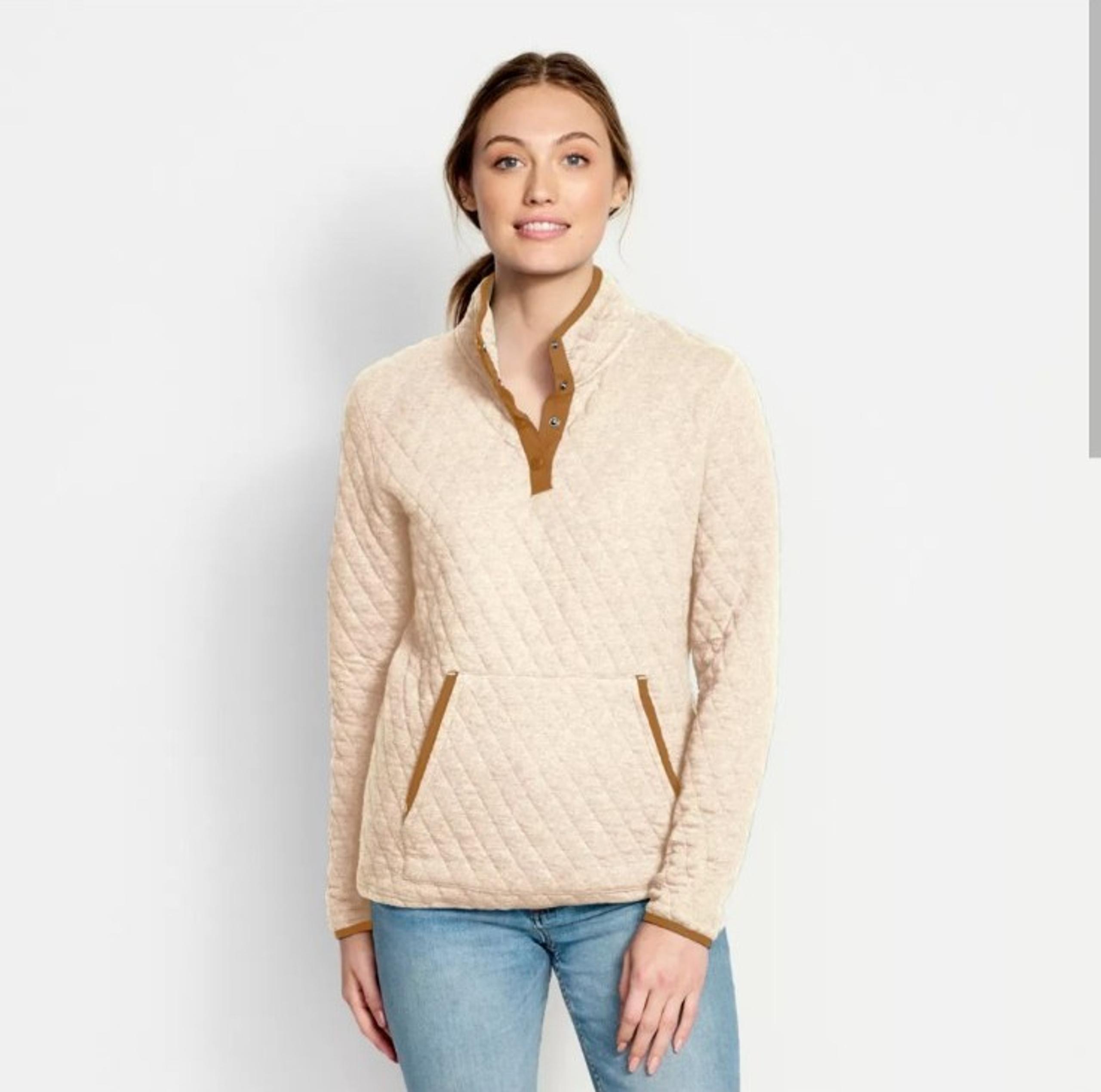 Orvis Quilted Snap Sweatshirt Small