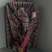 American Eagle Vintage Canvas Striped Rolling Duffle Travel Bag Luggage RARE Y2K
