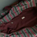 American Eagle Vintage Canvas Striped Rolling Duffle Travel Bag Luggage RARE Y2K