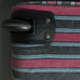 American Eagle Vintage Canvas Striped Rolling Duffle Travel Bag Luggage RARE Y2K