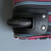 American Eagle Vintage Canvas Striped Rolling Duffle Travel Bag Luggage RARE Y2K
