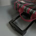 American Eagle Vintage Canvas Striped Rolling Duffle Travel Bag Luggage RARE Y2K