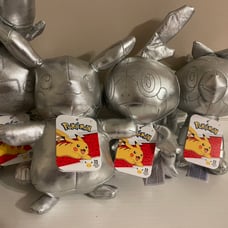 25th Anniversary Pokemon Silver Plushes