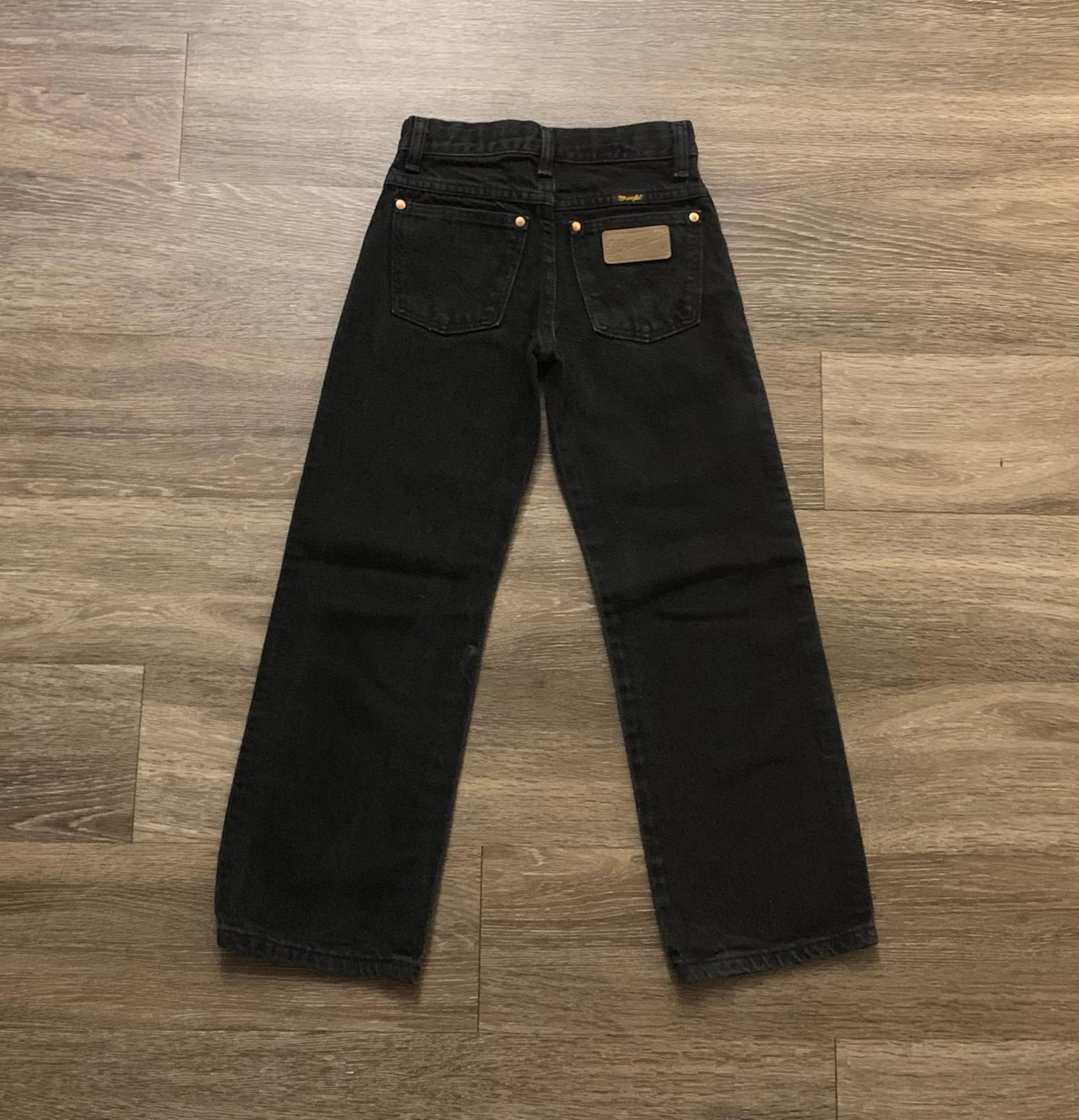 Wranglers 8 Reg Boys Original Fit Black Cowboy Jeans