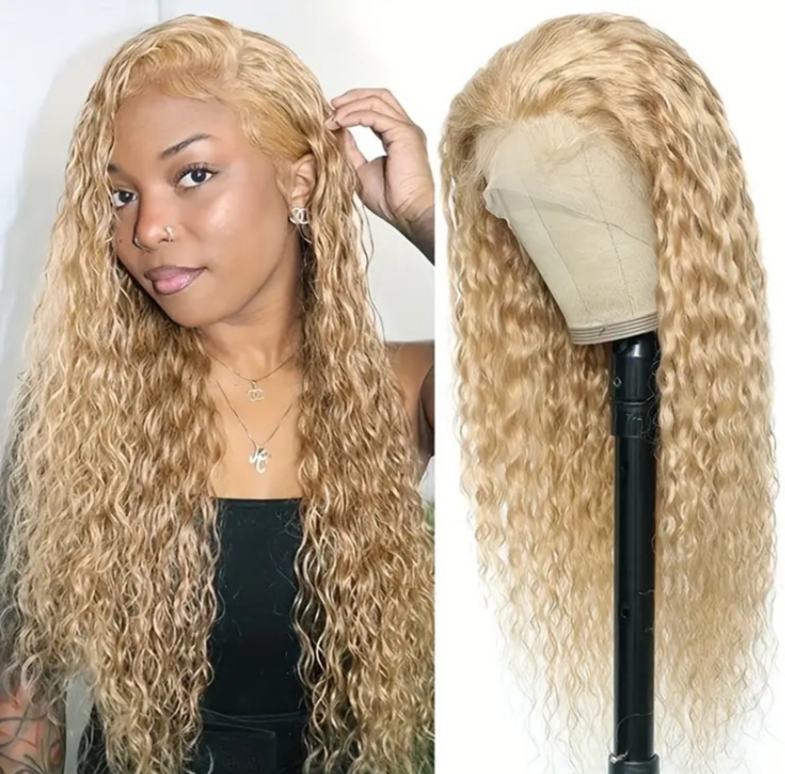 26 Inch Long Loose Curly Wave Wig Synthetic Hair