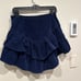 NWOT MOTHER Ruffled Corduroy Mini Skirt size 27
