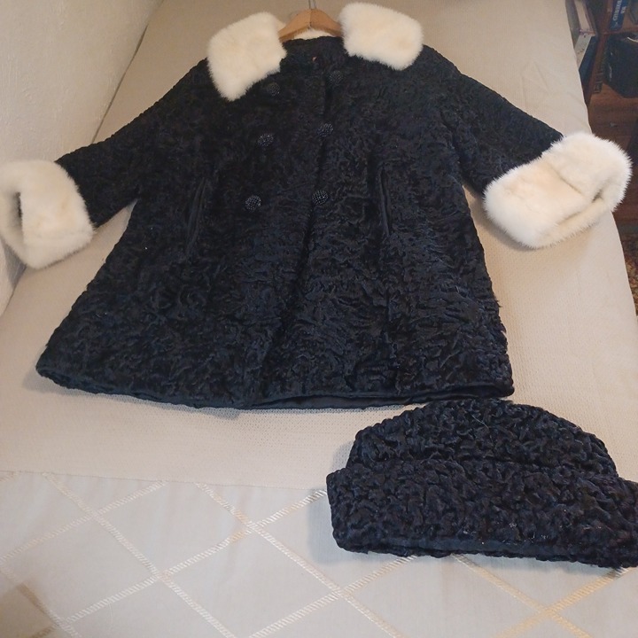 mink collar coat
